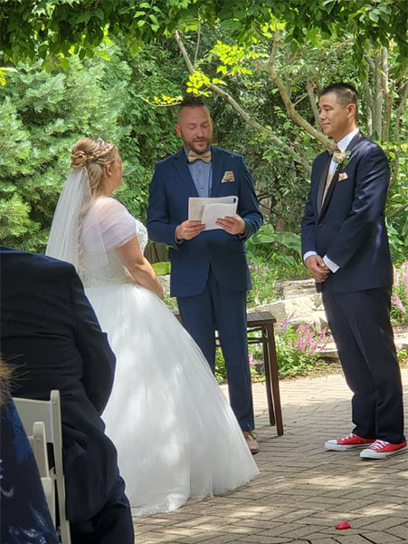 Robert Sanoshy Performing a Ceremony