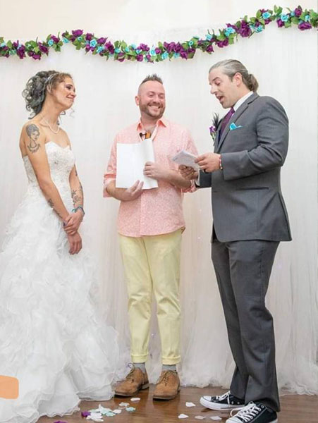 Robert Sanoshy Performing a Ceremony