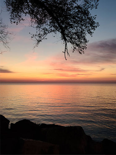 Sunset at Lake Michigan